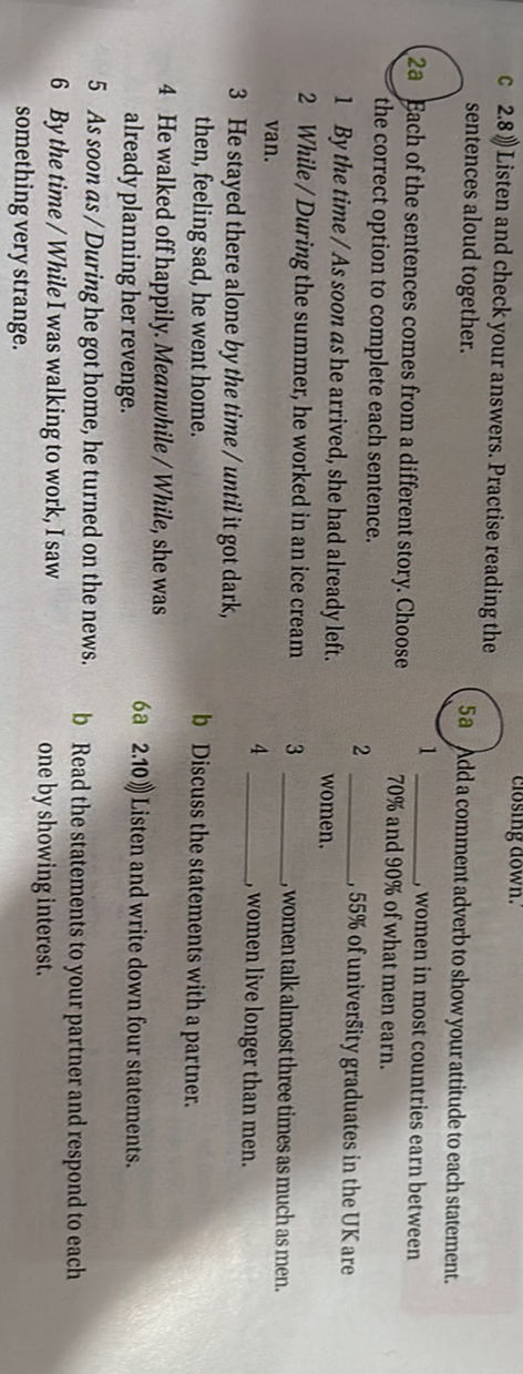 2a Each of the sentences comes from a | StudyX