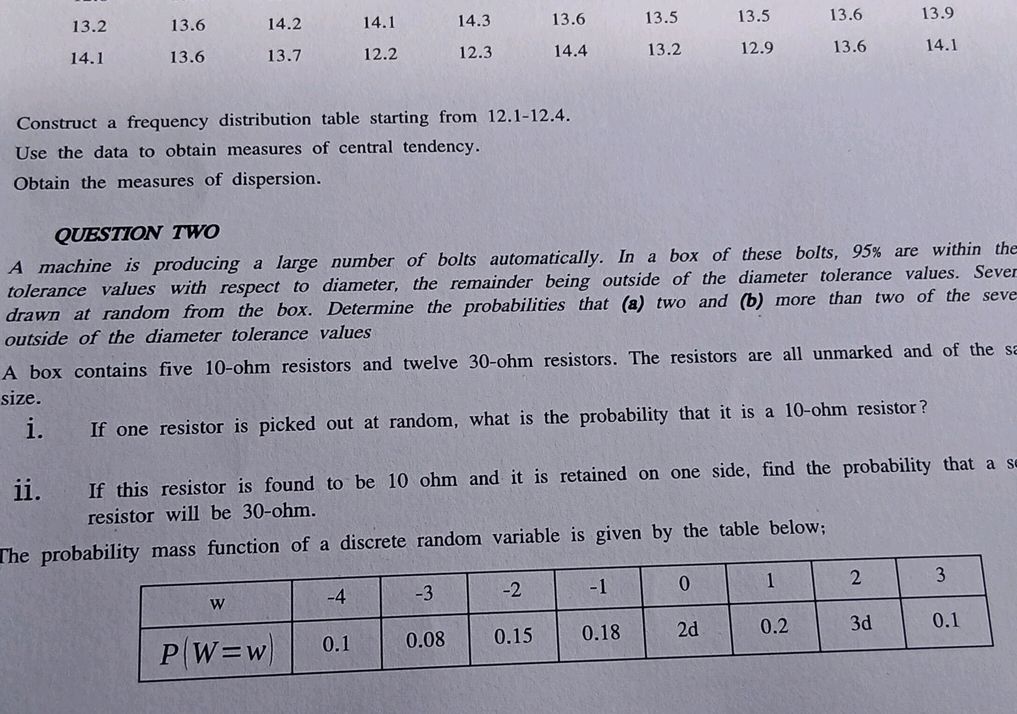 Construct a frequency distribution table | StudyX