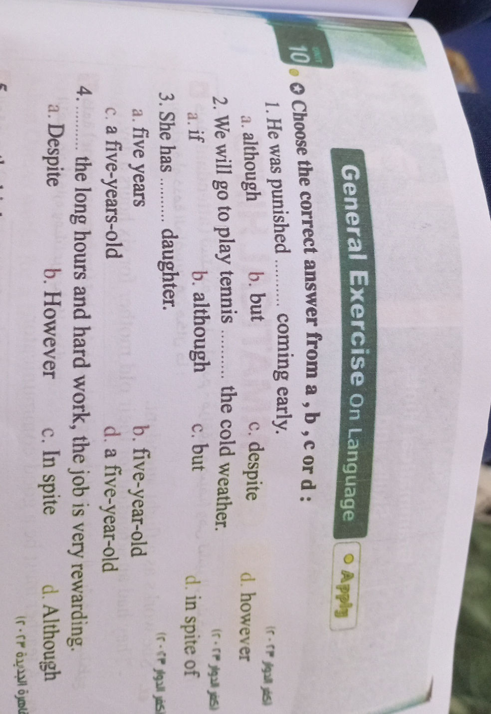 Choose the correct answer from a, b, c or d: | StudyX