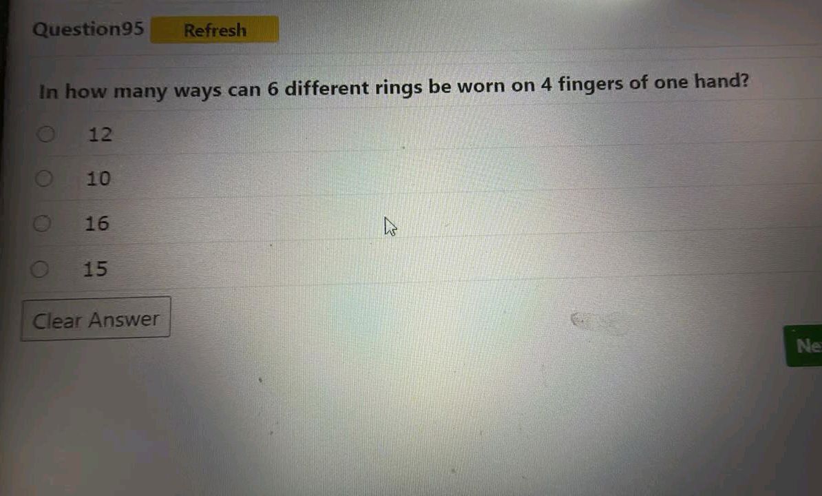 Math Finger Ring In how many ways can 6 different rings be | StudyX