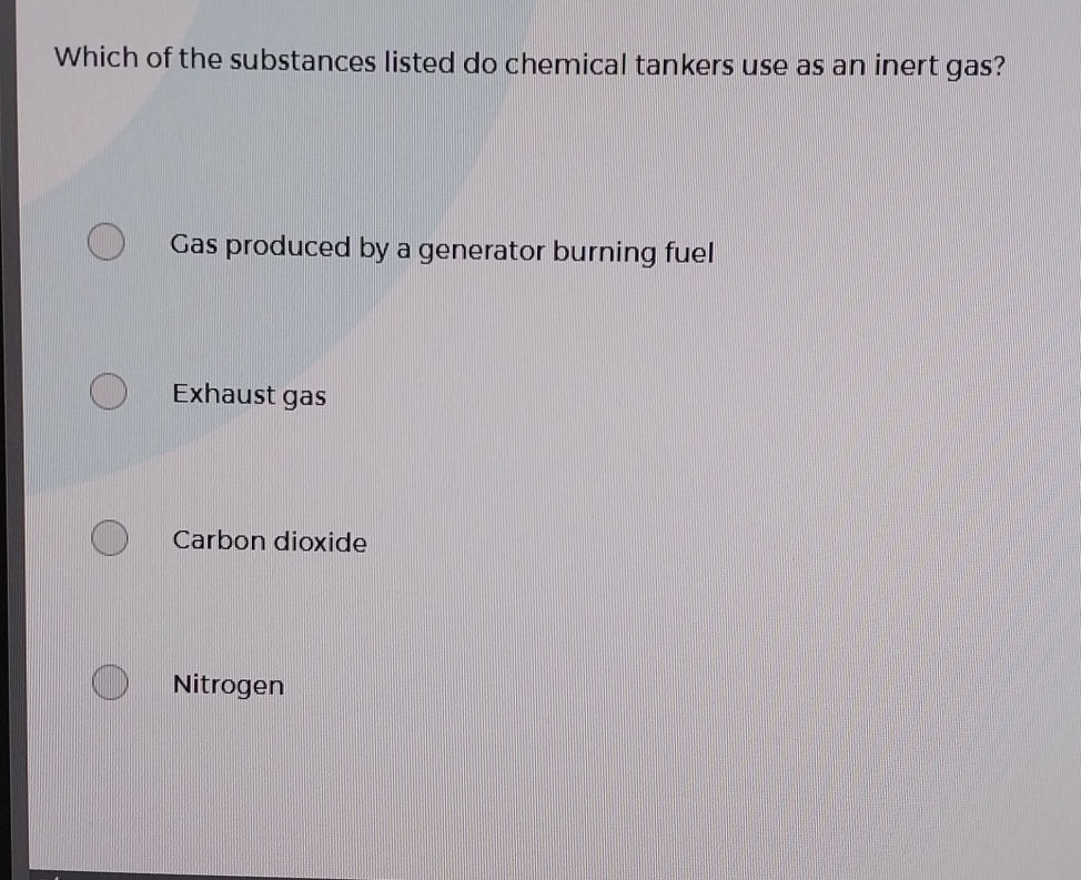 Chemically Non Inert Which of the substances listed do chemical | StudyX