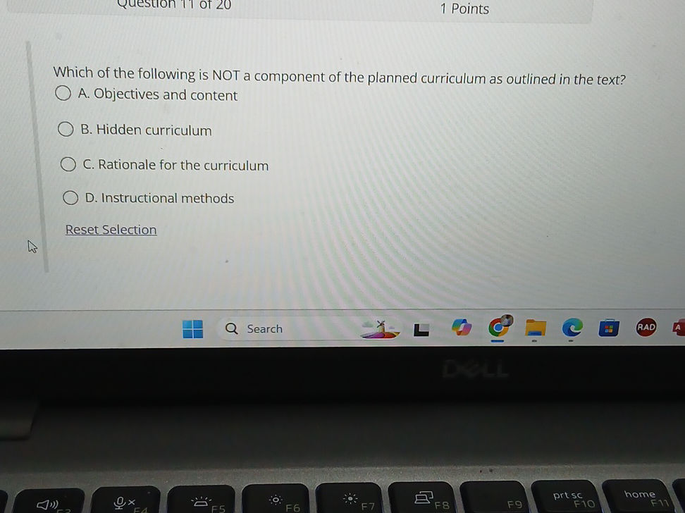 Which of the following is NOT a component of | StudyX