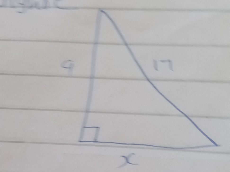 Right Triangle Labed A right triangle is shown with sides labeled | StudyX