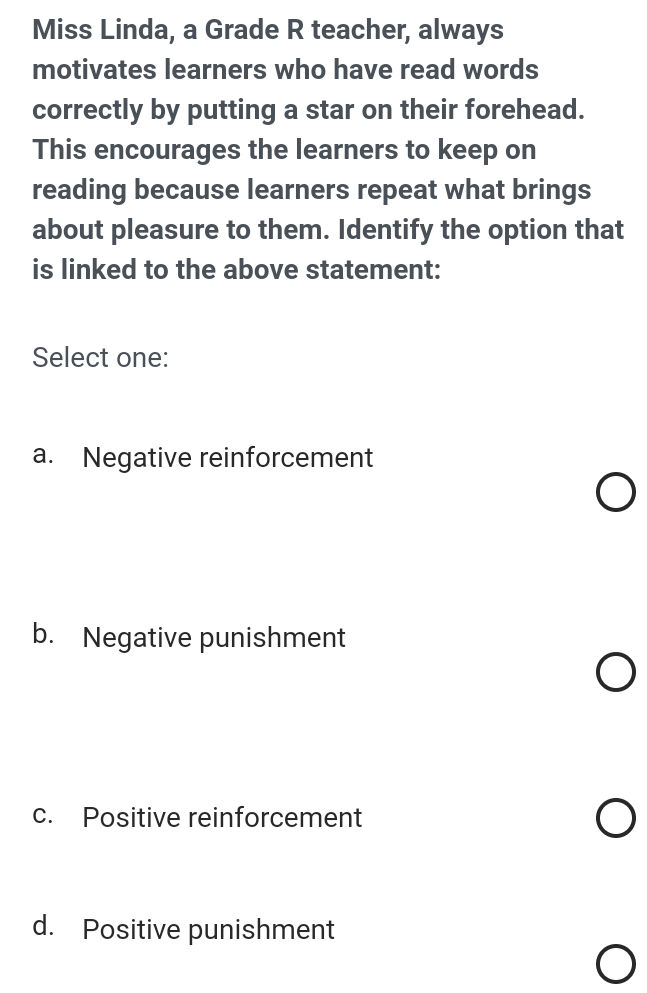 Miss Linda, a Grade R teacher, always