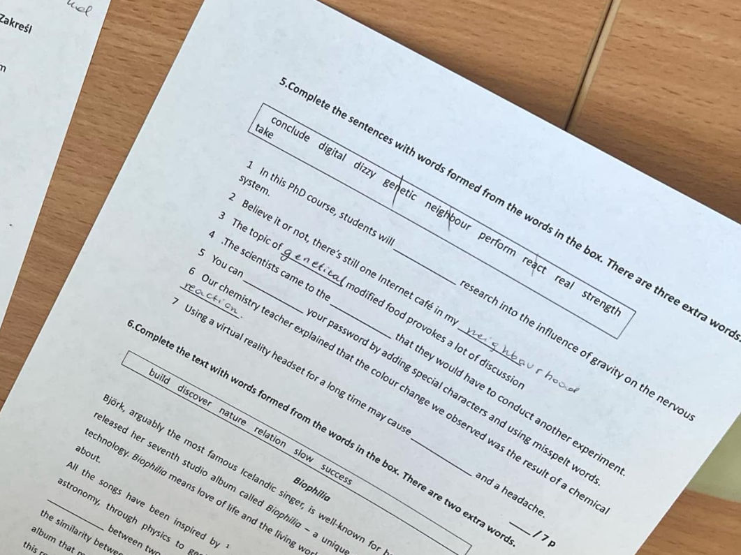 5. Complete the sentences with words formed | StudyX