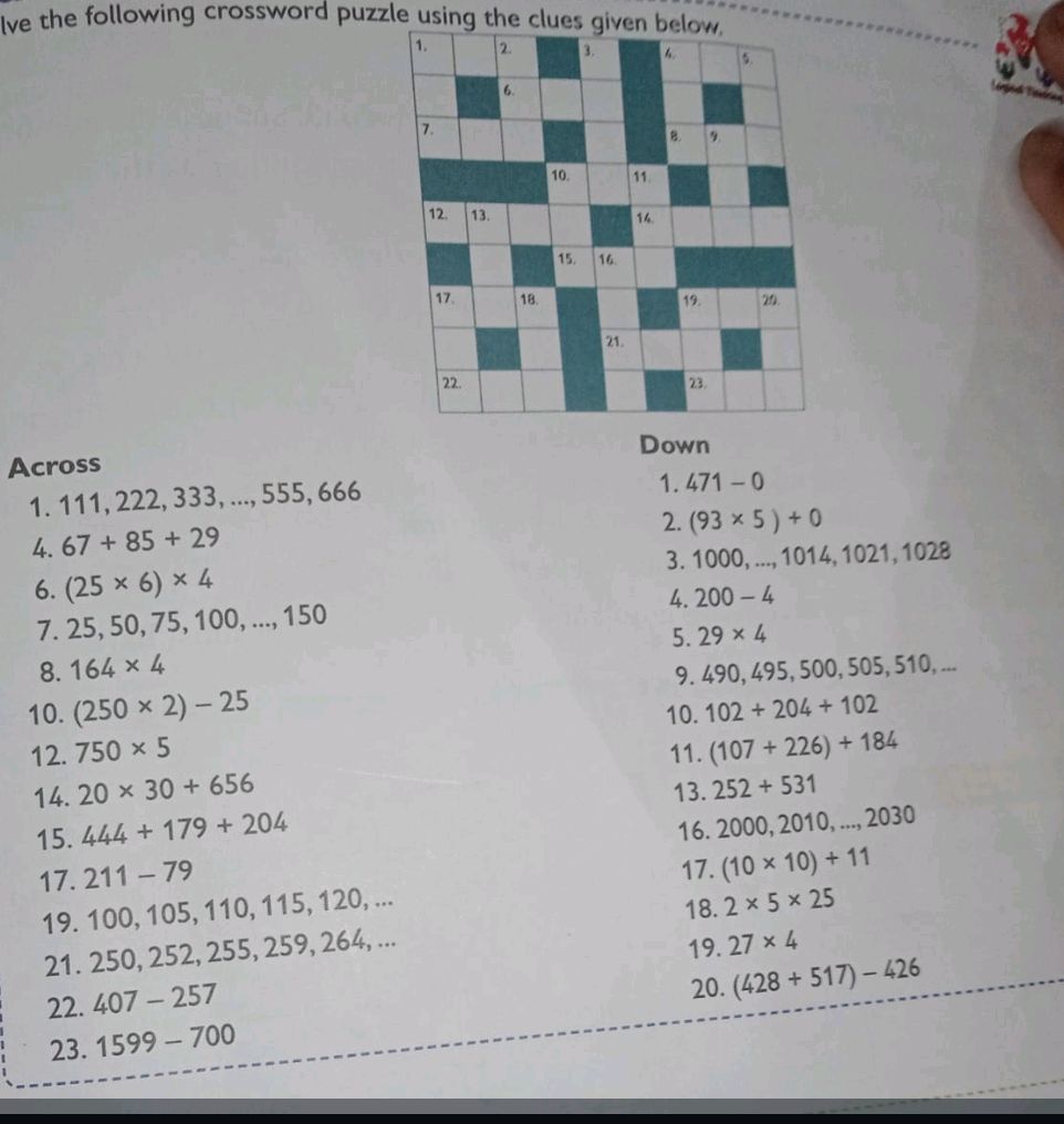 Solve the following crossword puzzle using StudyX