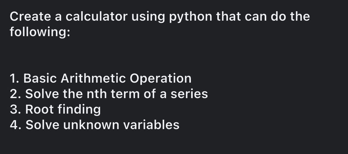 Create a calculator using python that can do