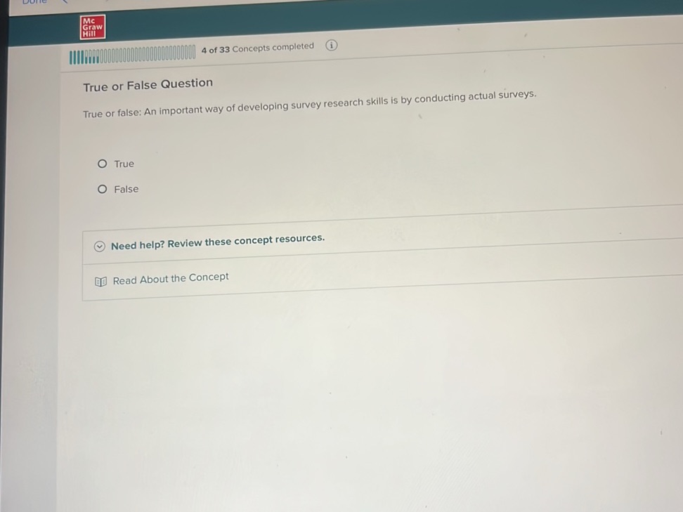 False Way True or False Question True or false: An | StudyX