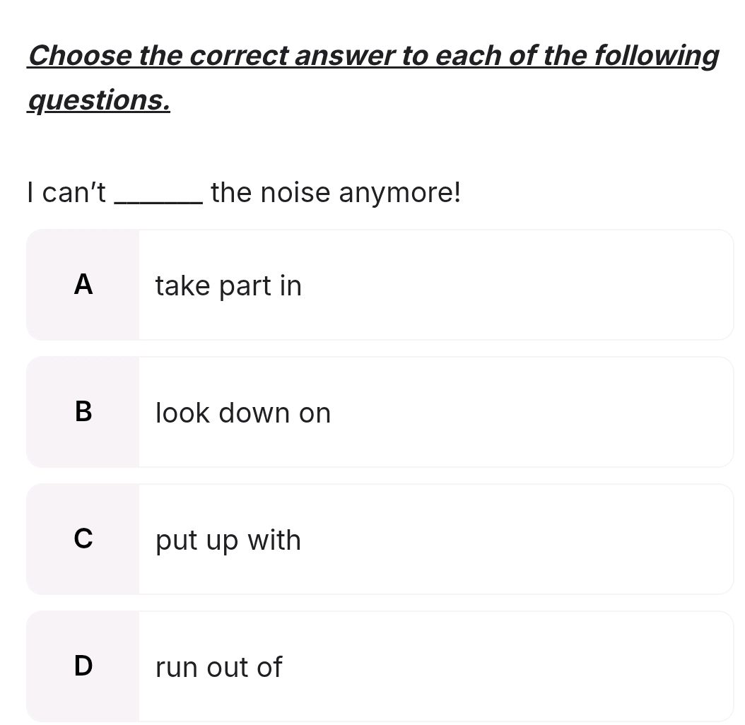 Choose the correct answer to each of the | StudyX