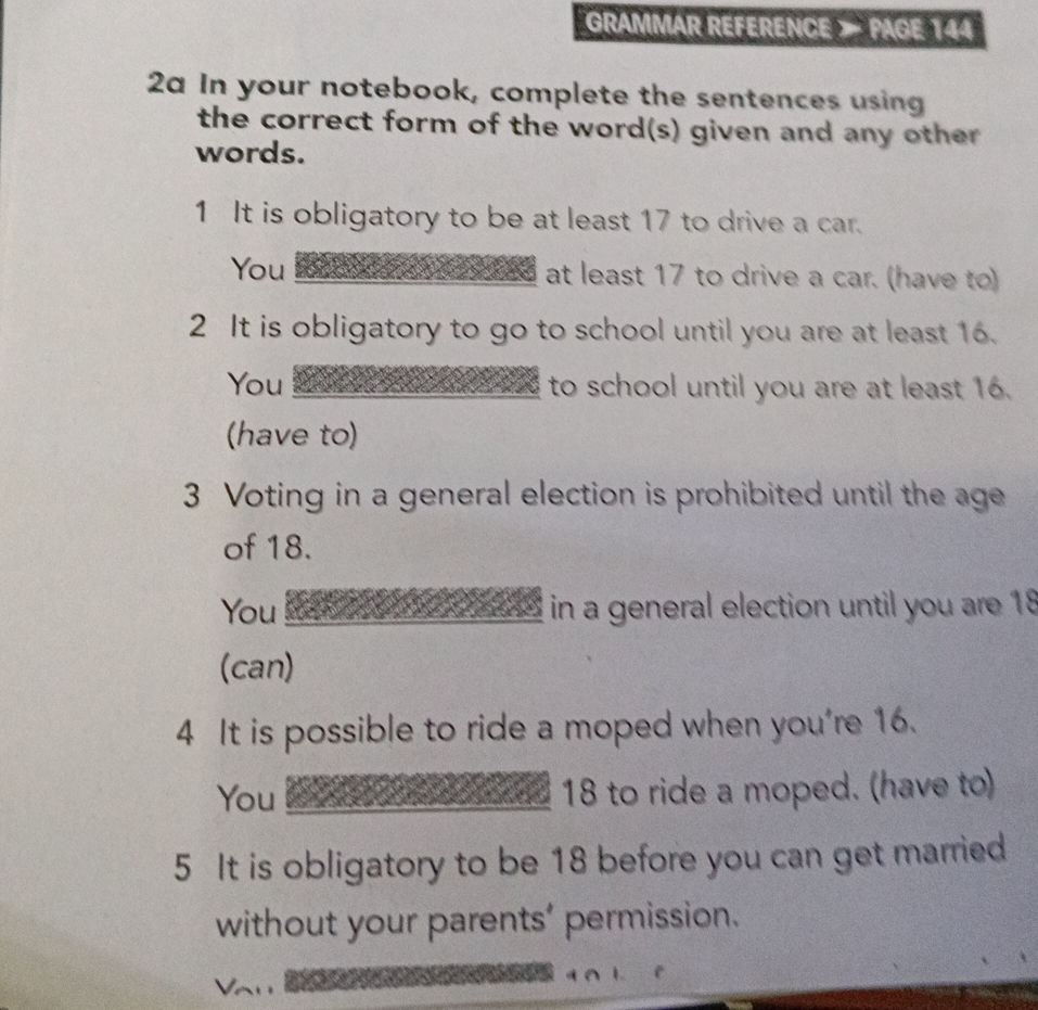 2a In your notebook, complete the sentences | StudyX
