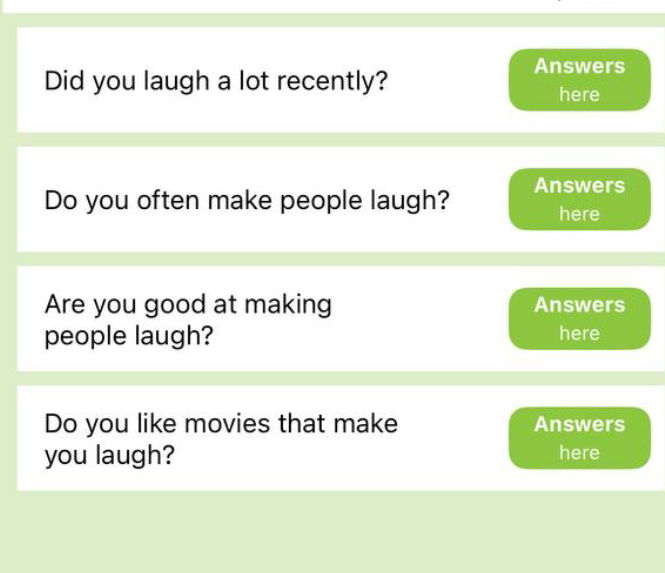 Did you laugh a lot recently? Do you often | StudyX