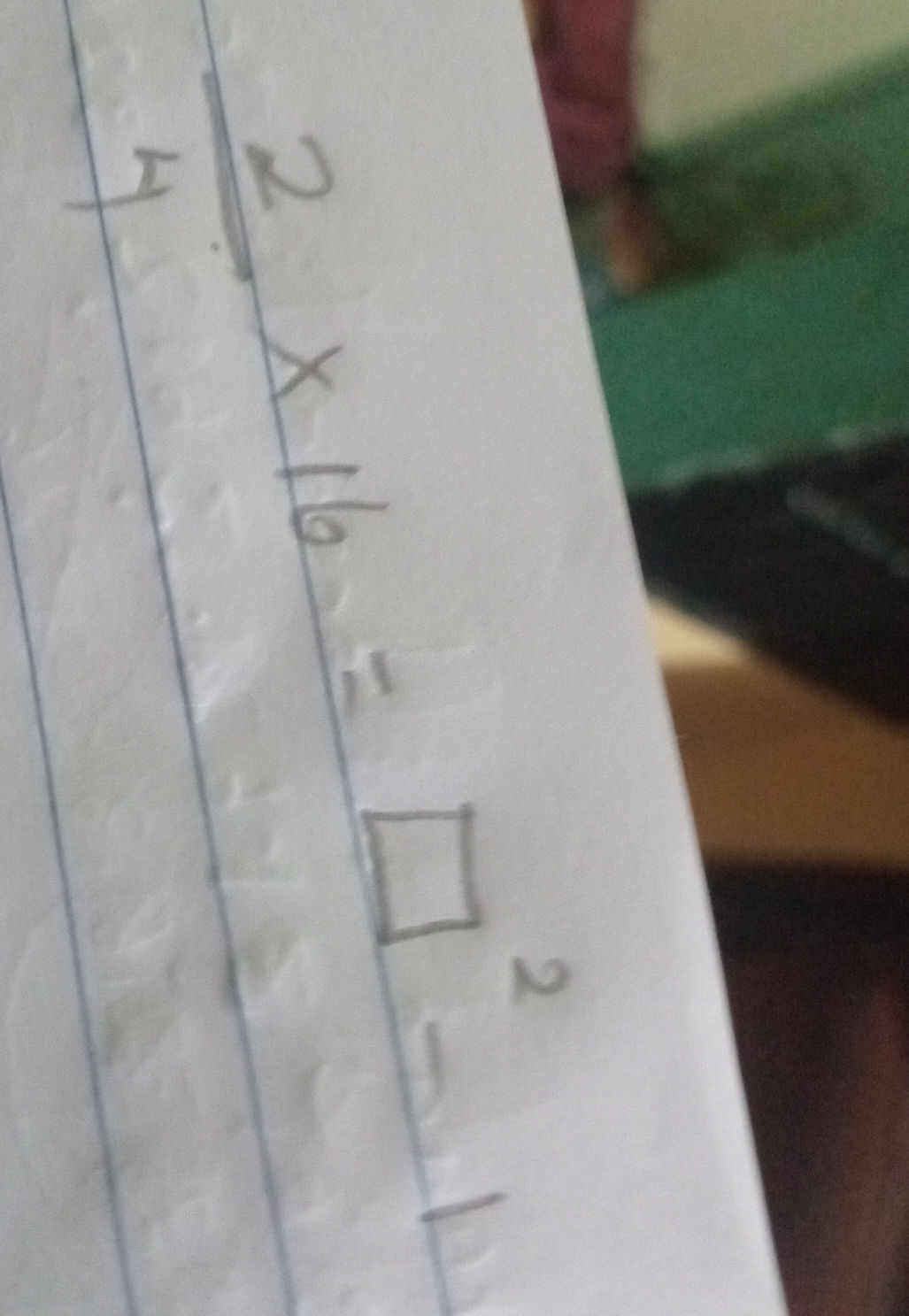 Solve the math problem: (2/4) * 16 = ? - 1^2 | StudyX