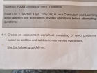 4.1 Create an assessment worksheet