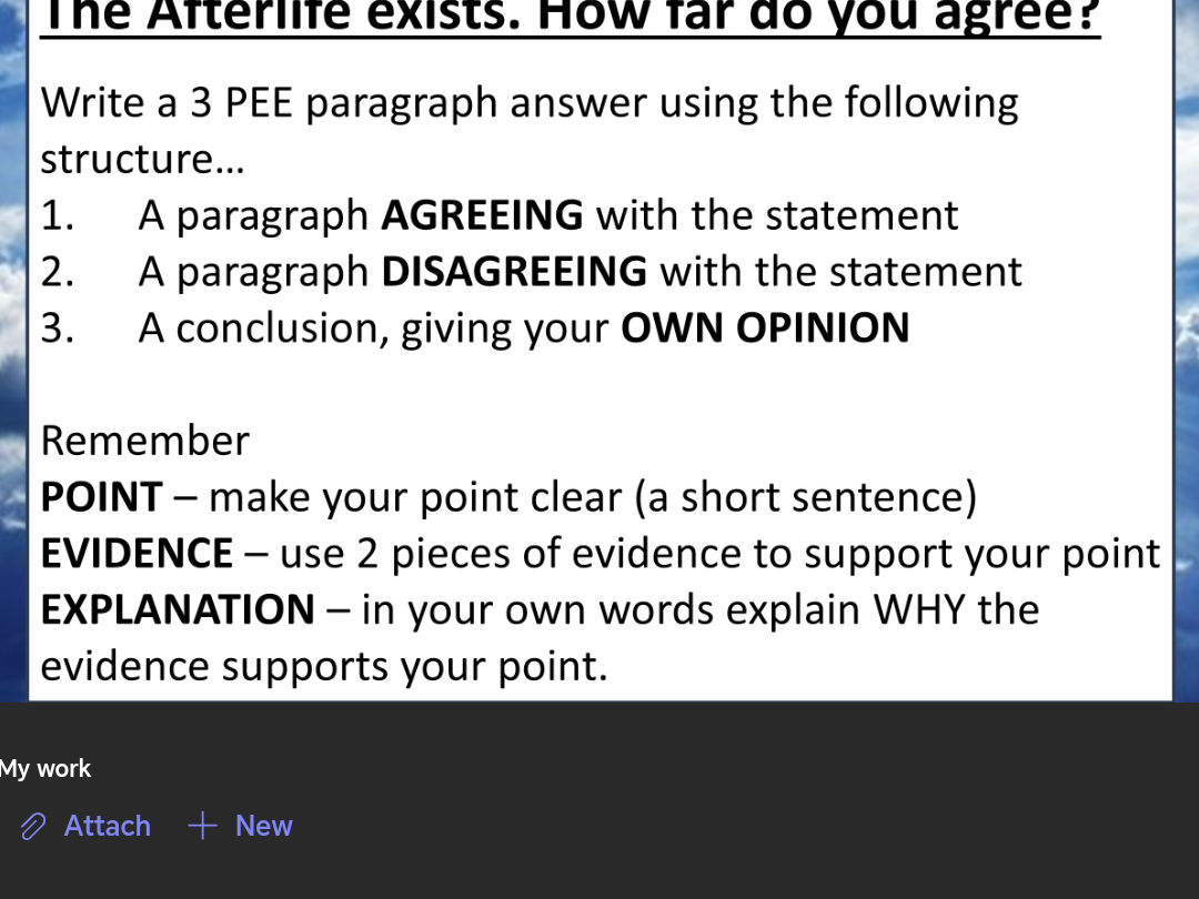 Write a 3 PEE paragraph answer using the | StudyX