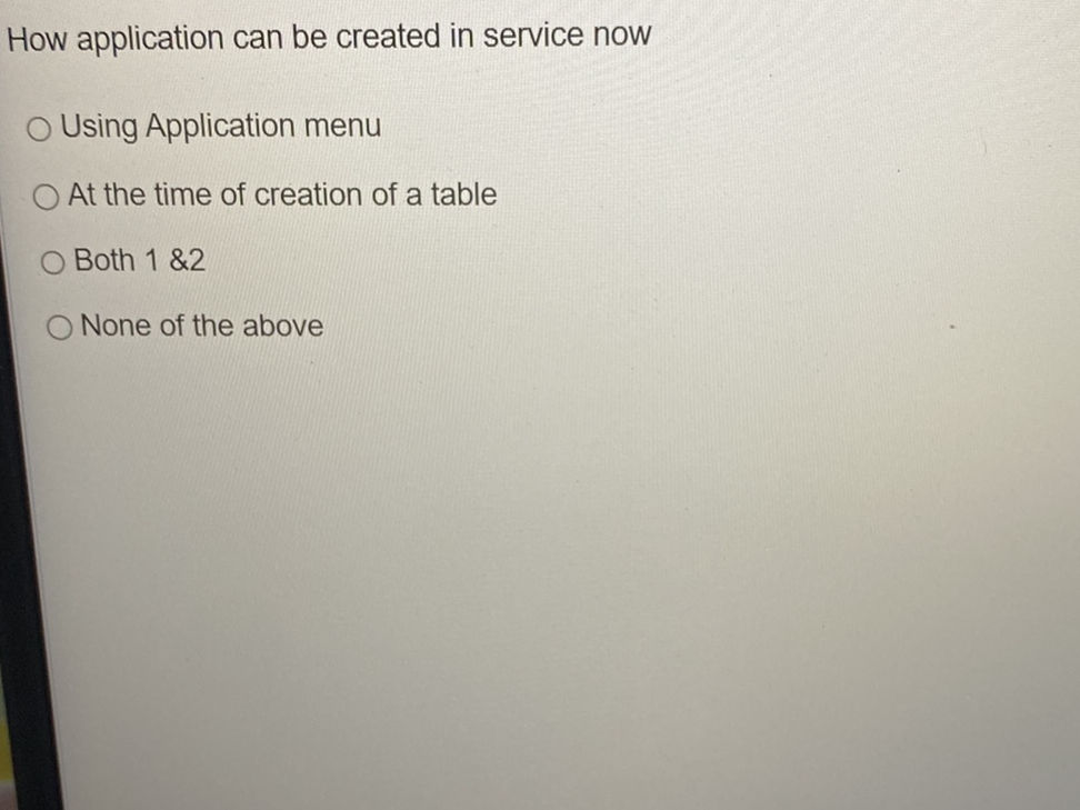 How application can be created in service | StudyX