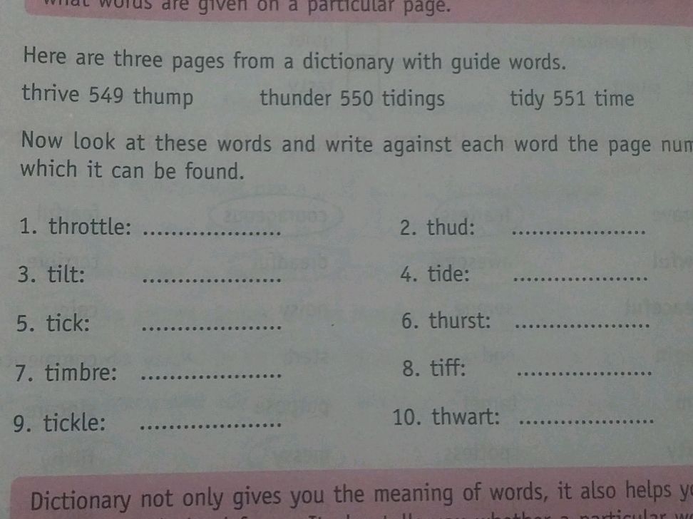 Here are three pages from a dictionary with | StudyX
