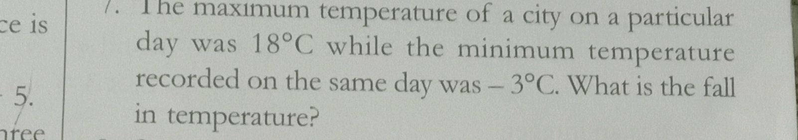 7. The maximum temperature of a city on a | StudyX
