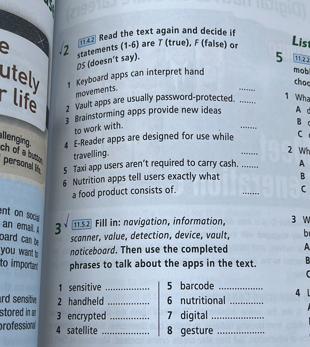 11.4.2 Read the text again and decide if | StudyX