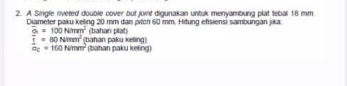 2. A Single meted double cover but joint | StudyX