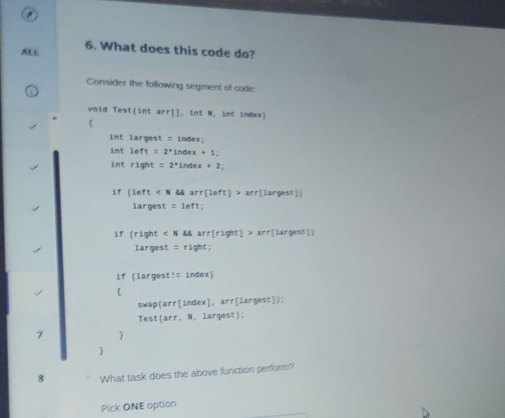 6 what does this code do consider the studyx