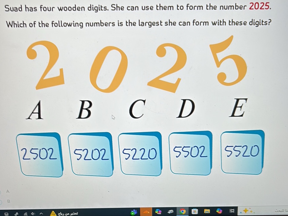 Suad has four wooden digits. She can use | StudyX