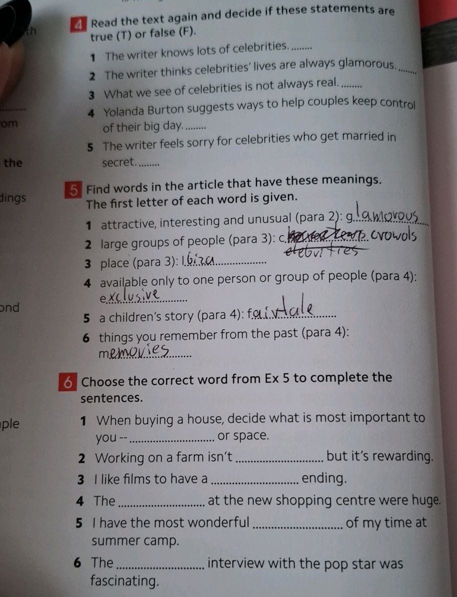4 Read the text again and decide if these | StudyX