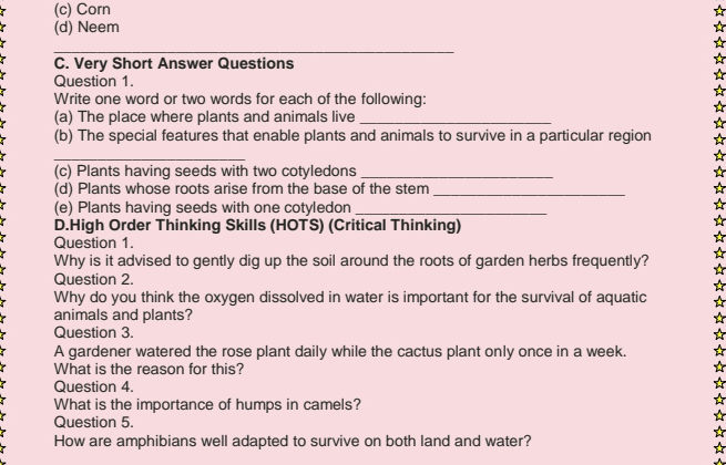 C. Very Short Answer Questions Question 1. | StudyX