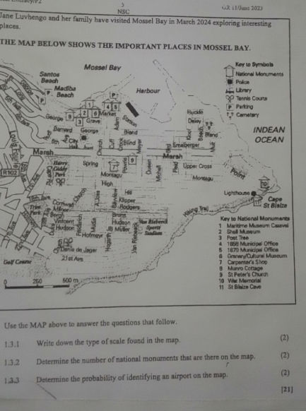 Use the MAP above to answer the questions | StudyX