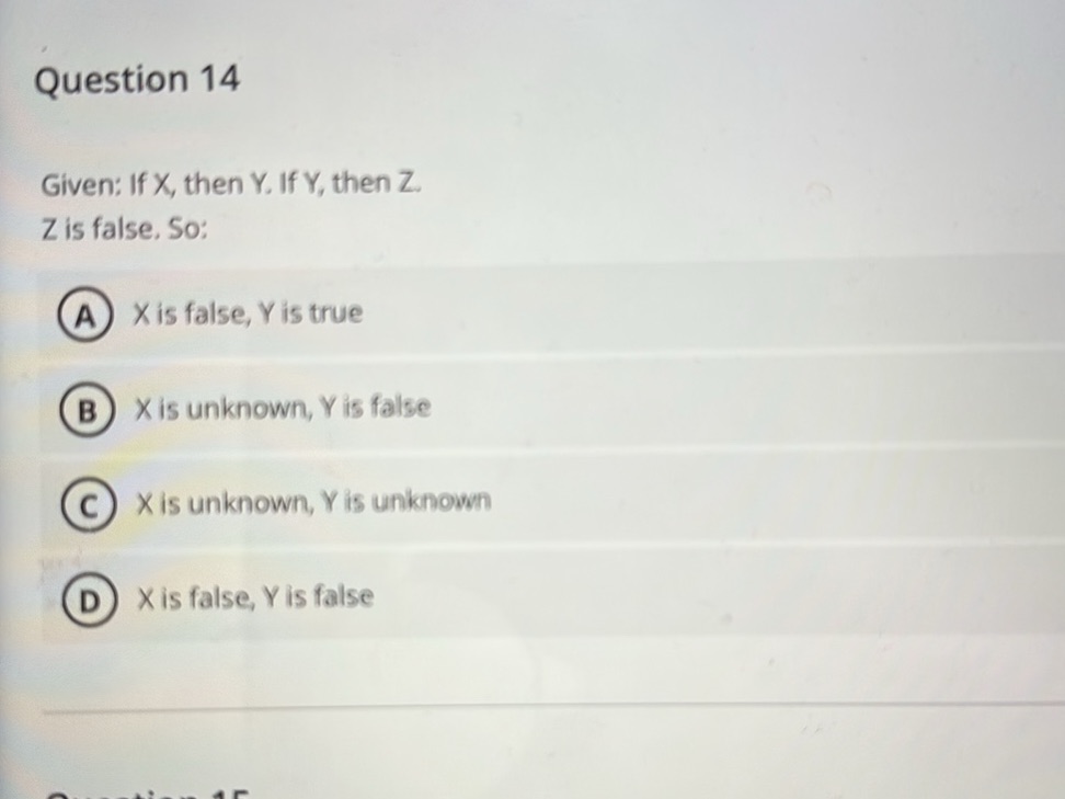 Given if x then y if y then z z is studyx
