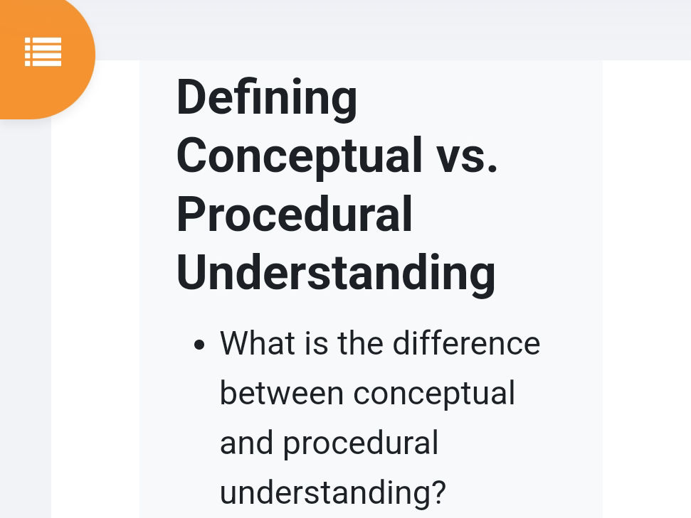 What is the difference between conceptual | StudyX