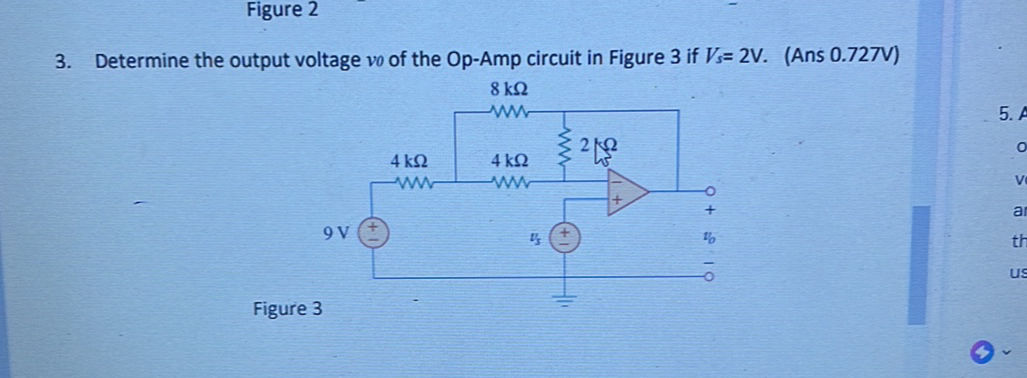 Determine the output voltage $vo$ of the