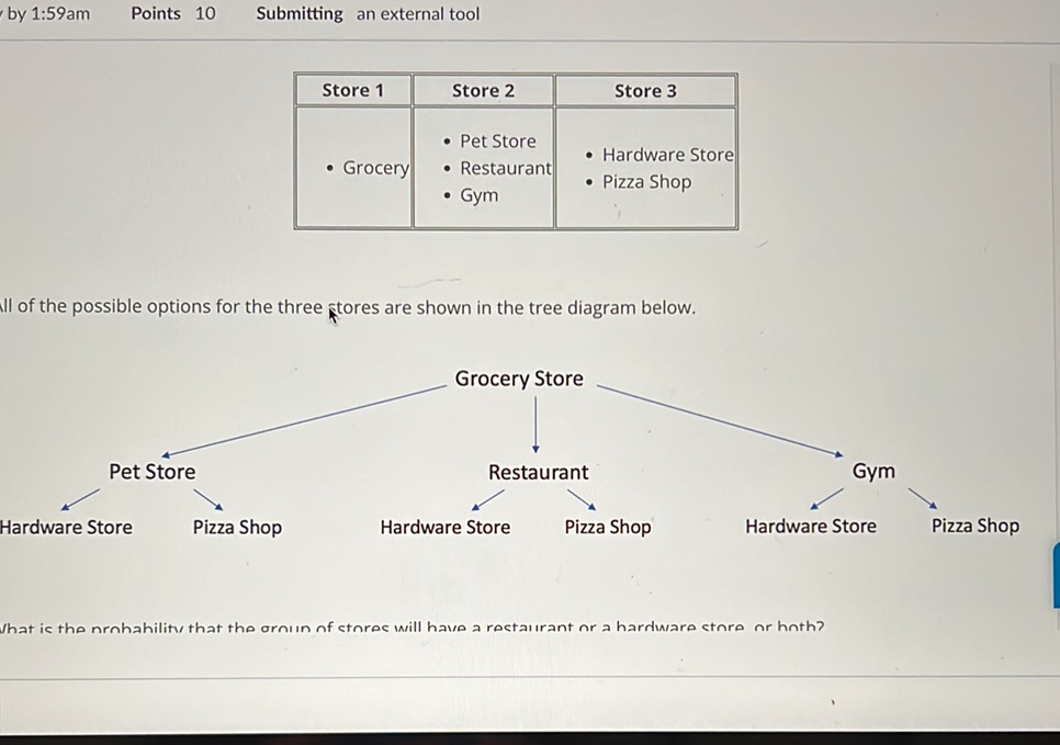 Store 1 | Store 2 | Store 3 | | StudyX