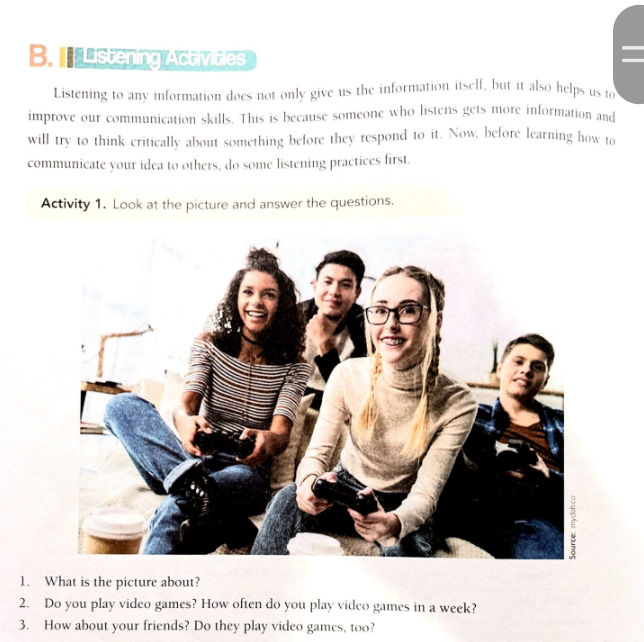 Activity 1. Look at the picture and answer | StudyX
