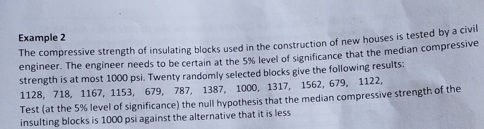 Example 2 The compressive strength of | StudyX