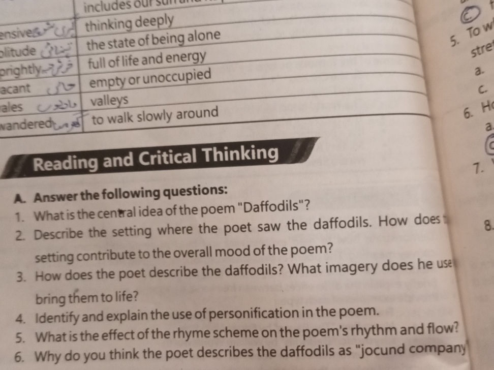 A. Answer the following questions: 1. What | StudyX