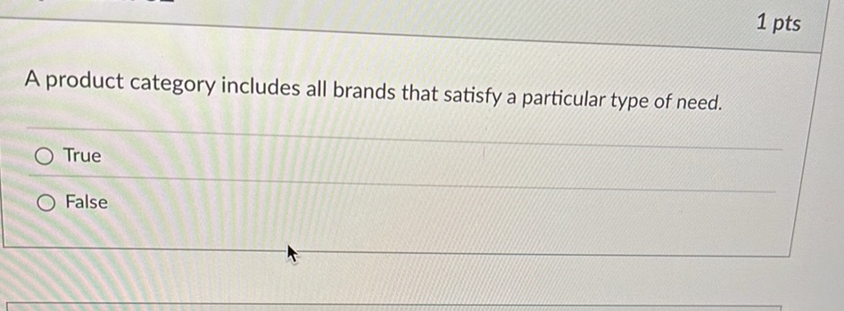 A product category includes all brands that | StudyX