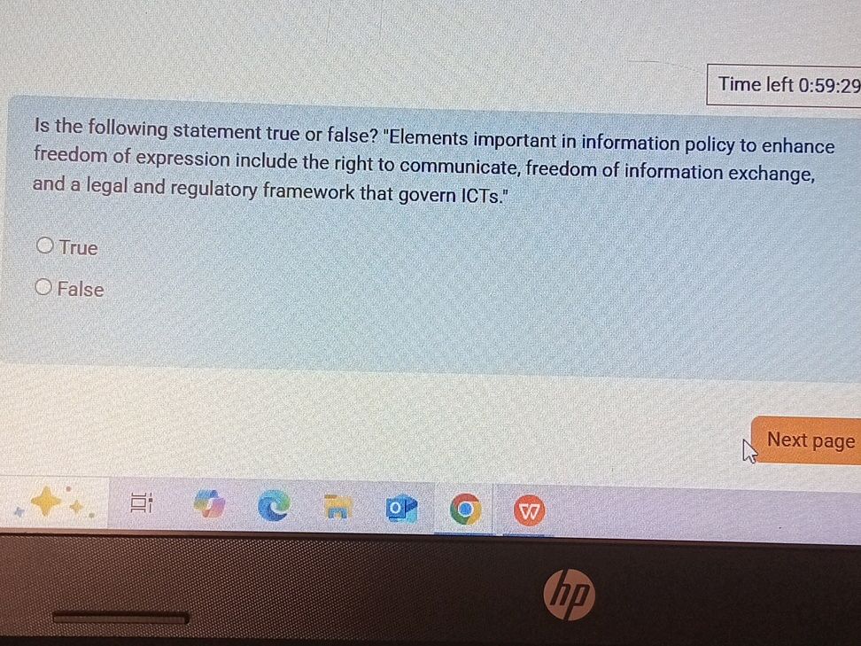 Is the following statement true or false? | StudyX