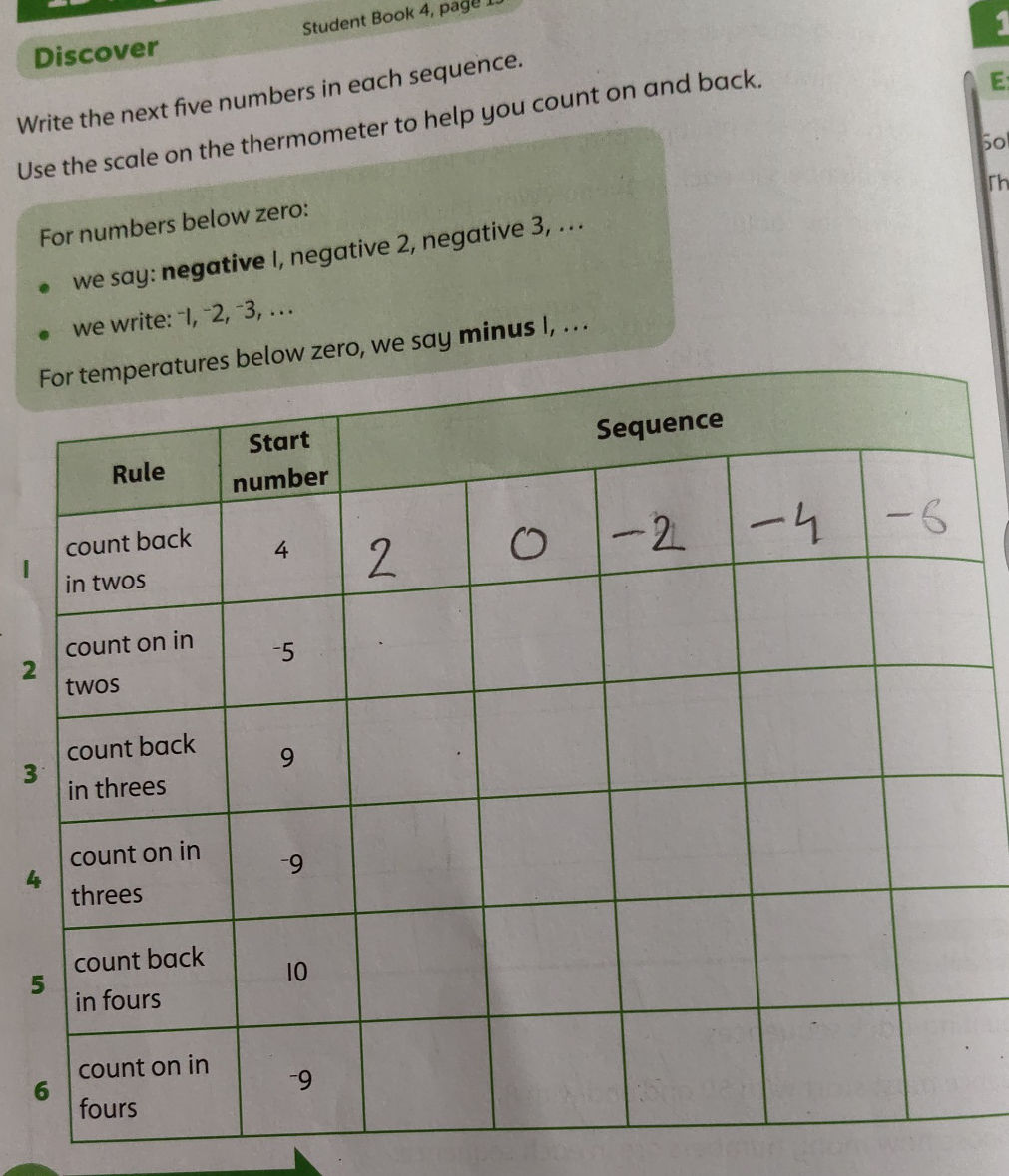 Write Next Numbers Write the next five numbers in each | StudyX