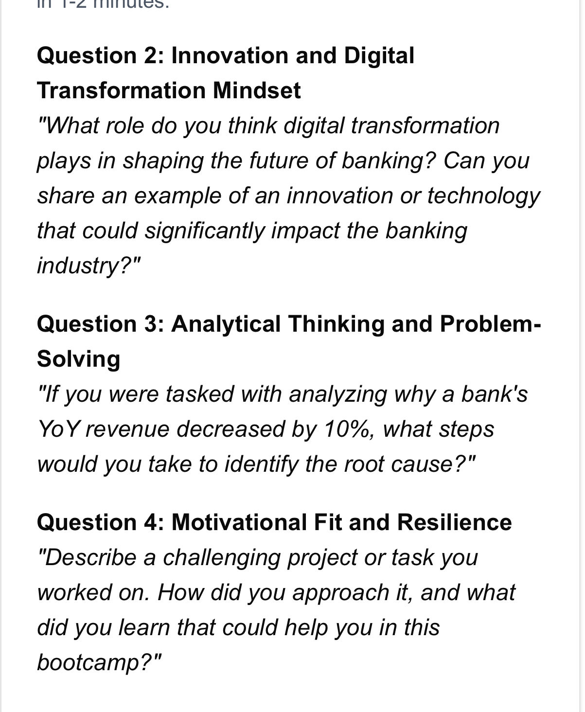 Question 2: Innovation and Digital | StudyX
