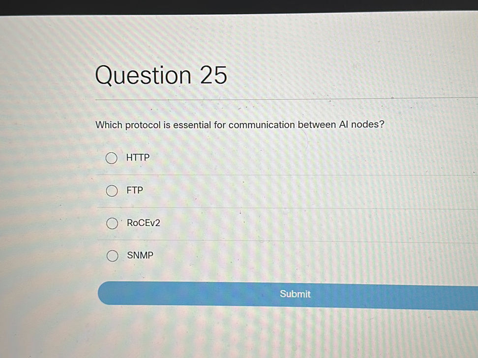 Question Protocol Question 25 Which protocol is essential for | StudyX