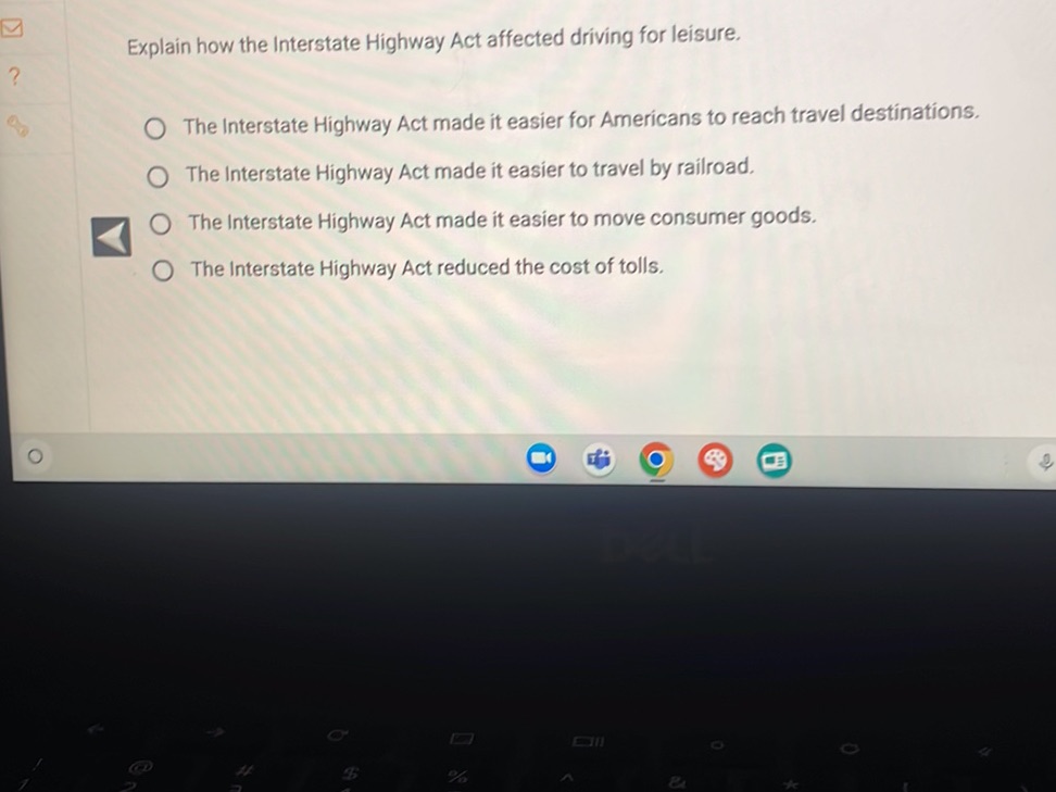 Explain how the Interstate Highway Act | StudyX