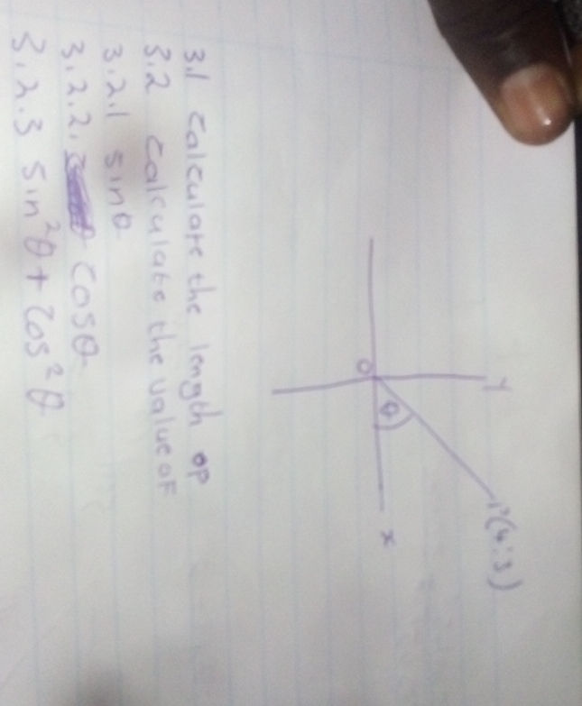 Op Math 3.1 Calculate the length of OP 3.2 Calculate