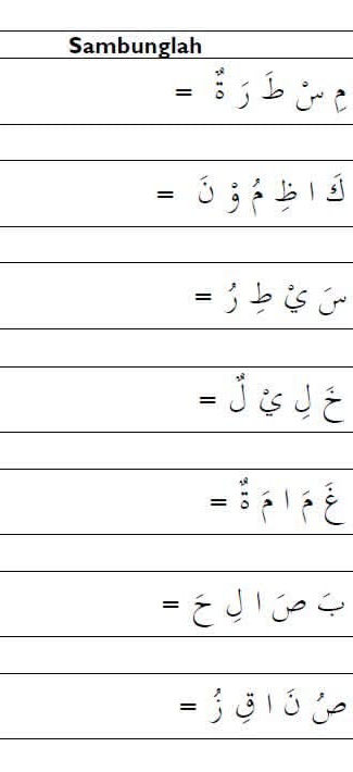 Sambunglah = م من طَرَةٌ = كَاظِمُوْنَ = سَ | StudyX