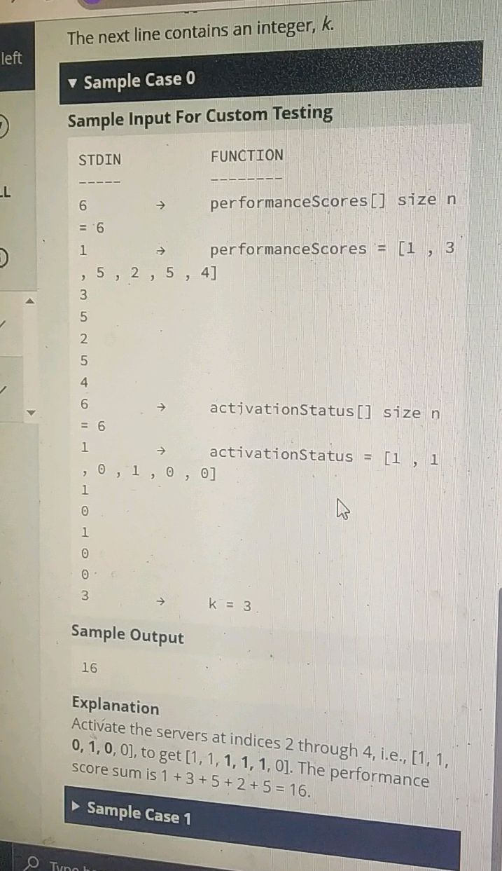 The next line contains an integer, k. | StudyX