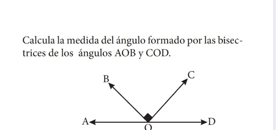 Calcula la medida del ángulo formado por las | StudyX