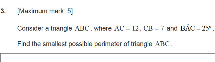 Consider a triangle ABC, where AC = 12, CB = | StudyX