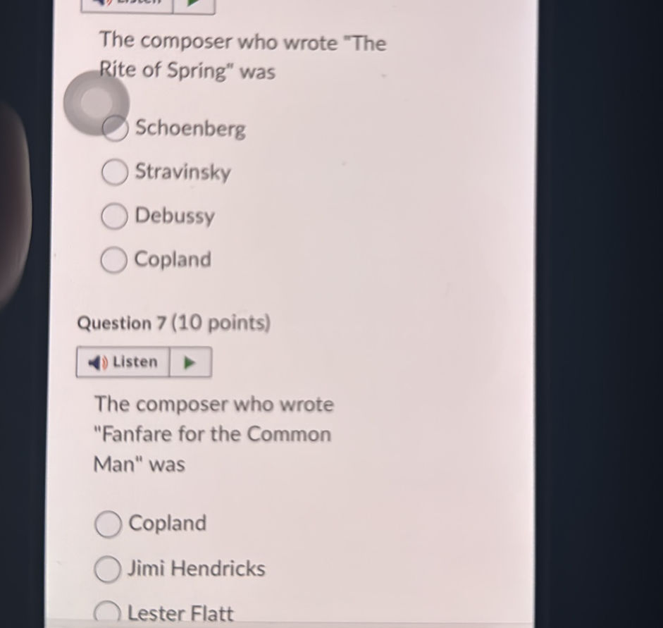 The composer who wrote "The Rite of Spring" | StudyX