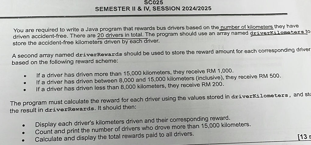 You are required to write a Java program | StudyX