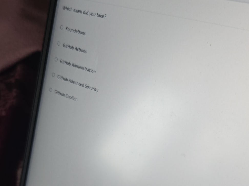 Which exam did you take? Foundations GitHub | StudyX