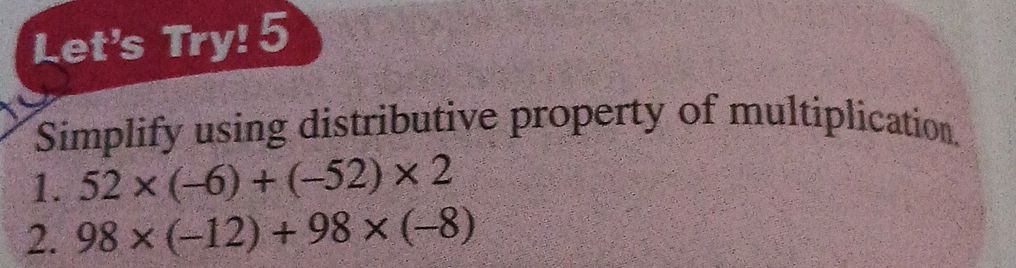 Simplify using distributive property of | StudyX